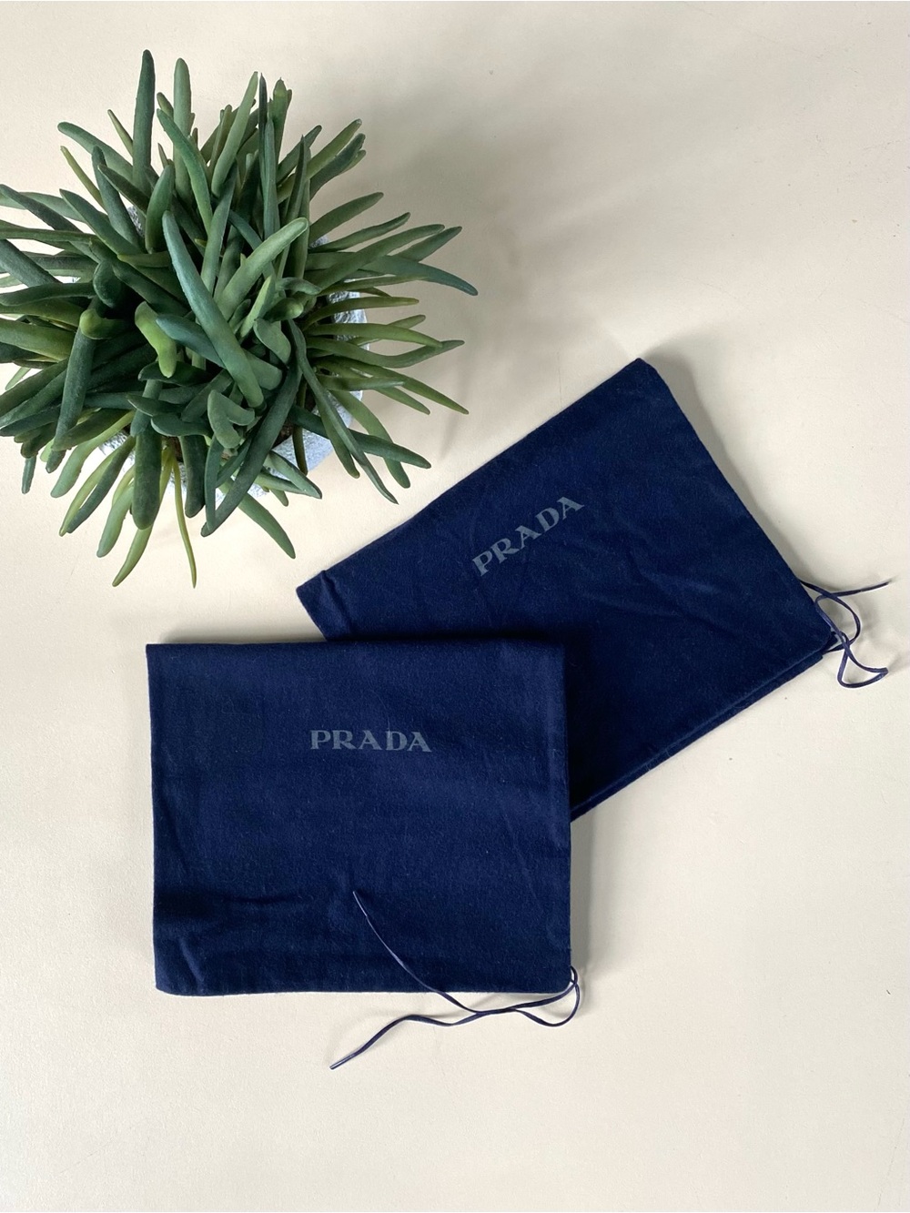 PRADA - Navy Blue Shoe Dust Bags